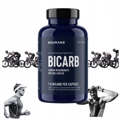 Nduranz Sodium Bicarbonate 180kap Soda Wydolność Zakwaszenie Rower Bieganie