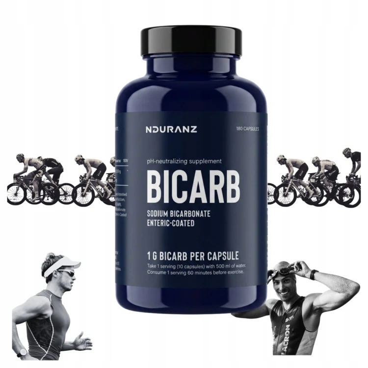 Nduranz Sodium Bicarbonate 180kap Soda Wydolność Zakwaszenie Rower Bieganie