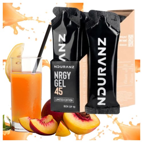 Żel Energetyczny NRGY GEL 45 Box 10x75 Węgle Brzoskwinia bieganie rower