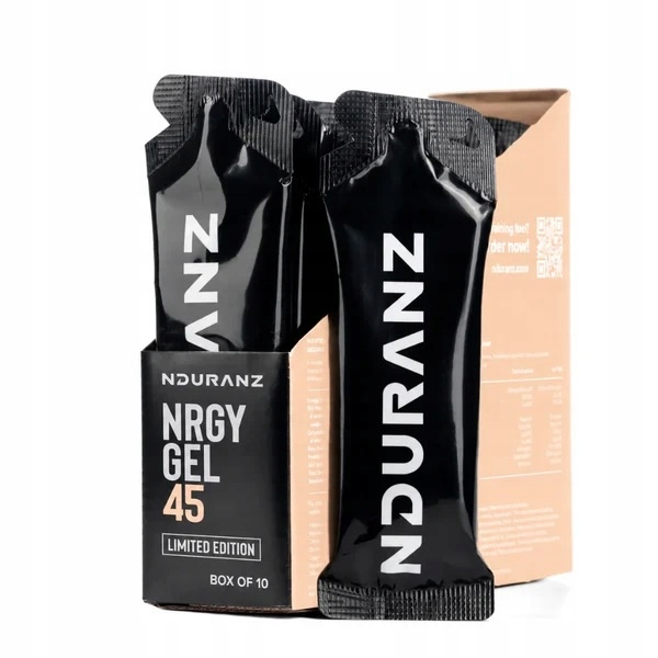 Żel Energetyczny NRGY GEL 45 Box 10x75 Węgle Brzoskwinia bieganie rower
