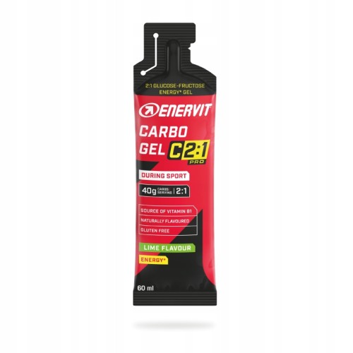 Żel energetyczny Enervit Carbo gel C2:1 PRO smak limonka 60 ml 40g Węgli