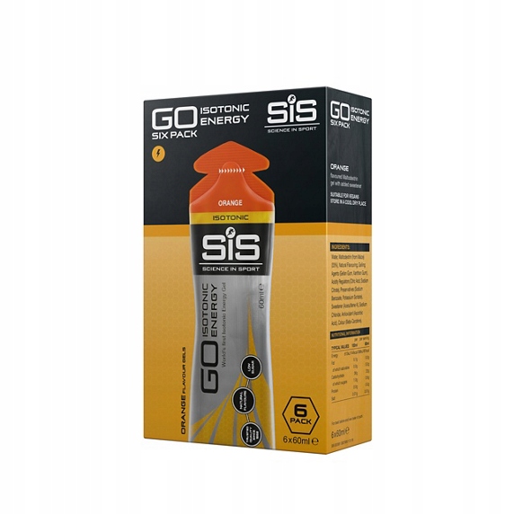 SIS Żel energetyczny ISOTONIC Orange 6x60 ml