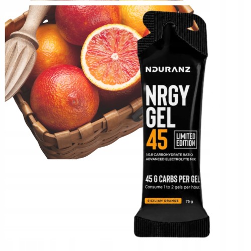 Żel Energetyczny NRGY GEL 45 75g Węgle Sicilian Orange Bieganie Rower