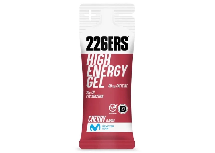 226ers High Energy Gel XS wiśniowy 45g żel z kofeiną 95 mg cyklodekstryna