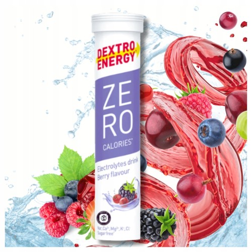 Dextro Energy Elektrolity Berry Bez Cukru 5 Minerałów Tabletki Musujące