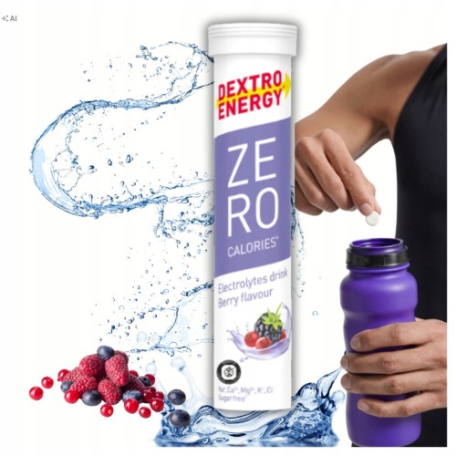 Dextro Energy Elektrolity Berry Bez Cukru 5 Minerałów Tabletki Musujące