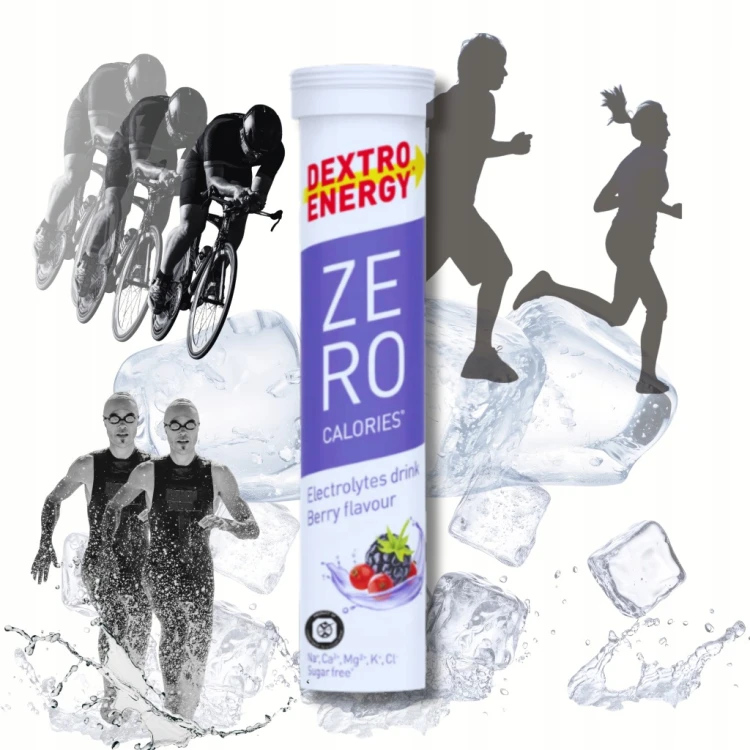 Dextro Energy Elektrolity Berry Bez Cukru 5 Minerałów Tabletki Musujące