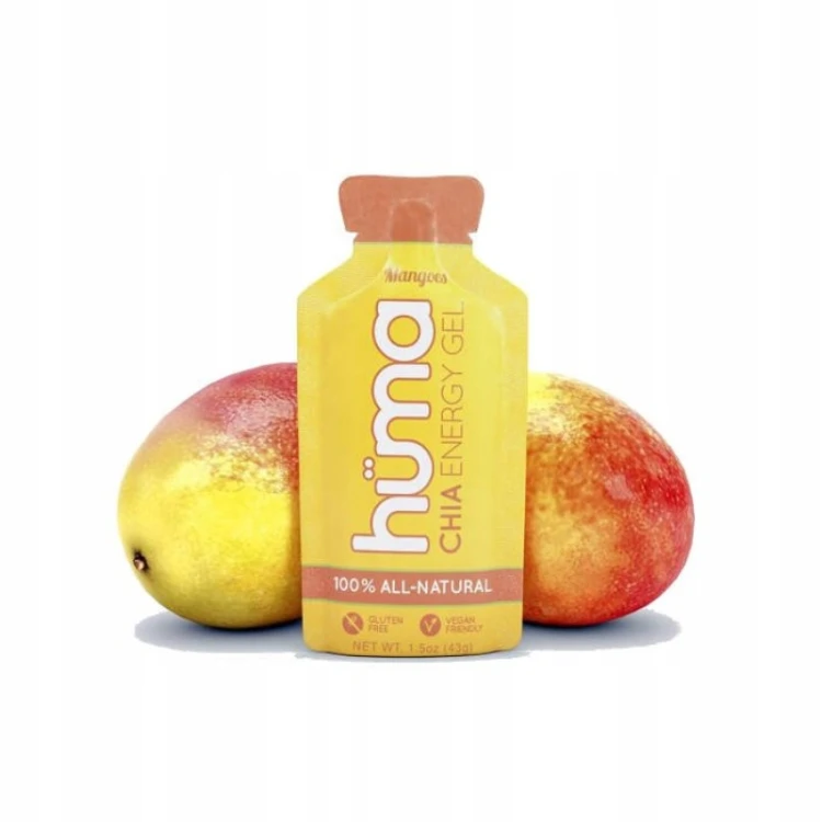 HUMA Żel Energetyczny CHIA MANGO Saszetka 43g Naturalny Bieg Kolarstwo