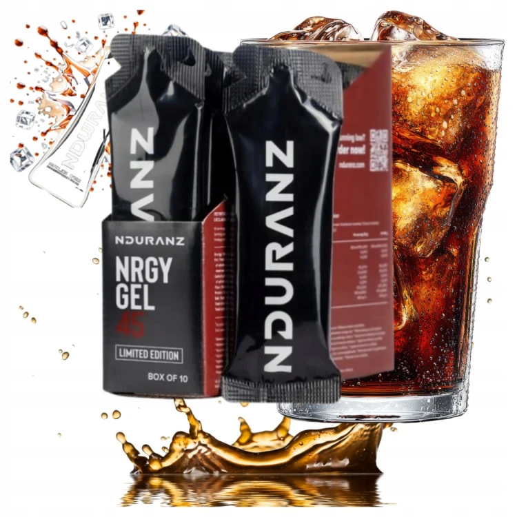 Żel Energetyczny NRGY GEL 45 Limited Box 10x75 Węgle COLA bieganie rower