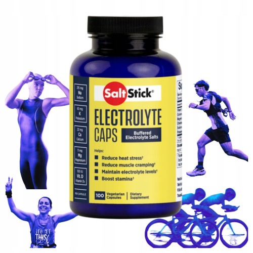 SaltStick Caps 100 kaps. – elektrolity, sód, potas, magnez, wapń