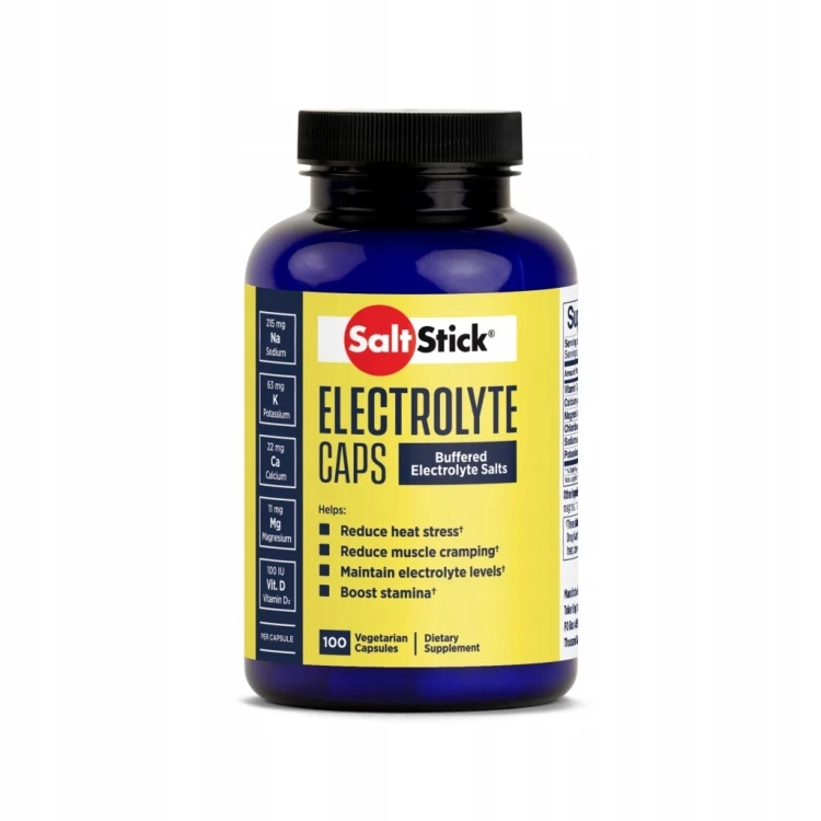 SaltStick Caps 100 kaps. – elektrolity, sód, potas, magnez, wapń